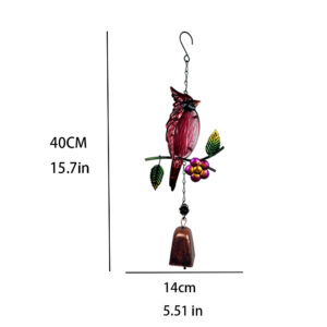 2405 red bird bell / Boxed