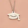 PVD Coated Real Gold Plated Solid Color 304 Stainless Steel Simple Style Classic Style Waterproof Non Tarnish 304 Stainless Steel Pendant Necklace
