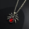 Wholesale Gothic Dark Spider Pendant Necklace Ins European and American Style Distinctive Long Spider Clavicle Chain Halloween Woolen Chain