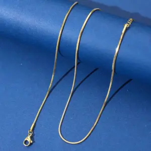 1.2mm Square Snake (gold) / Length: 45+5CM