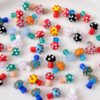 Wholesale [Mushroom] Lightworker Glaze Contrast Cute Beaded Beaded DIY Earrings Bracelet Necklace Handmade Jewelry Material