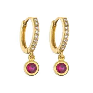 Gold Rose Red Diamond Pair