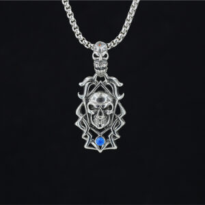 Blue diamond single pendant + chain as shown in the figure