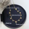 Wholesale Real Gold Plated 18K Gold Round Water Droplets Rectangle 304 Stainless Steel Elegant Classic Style Waterproof Non Tarnish 304 Stainless Steel