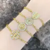 Retro Simple Style Cross Virgin Mary Heart Shape Copper Plating Inlay Zircon 18k Gold Plated Bracelets