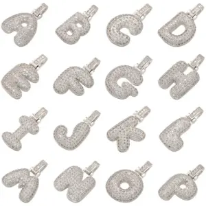 White Gold Plated + O-Shaped Chain / J