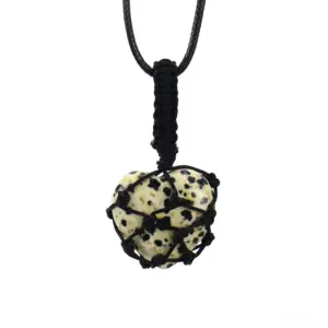 Black Woven Spotted Stone