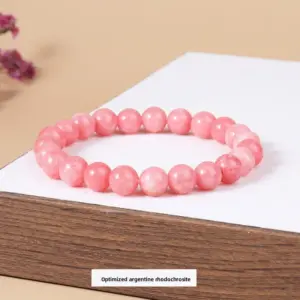 Optimized Argentinian Red Tourmaline Bracelet / Diameter 6.1-6.8mm (about 30-32 Pieces)
