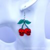 oly-4ca34ad91440de313399c7df14a69dde Wholesale 30pcs/pack Halloween Cherry Skull Acrylic Flatback Pendant DIY Earrings Pendant