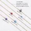 Wholesale Fashion Devil's Eye Titanium Steel Gold Plated Pendant Necklace 1 Piece