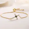 Wholesale Jewelry Retro Simple Style Cross Copper Bracelets Box Chain