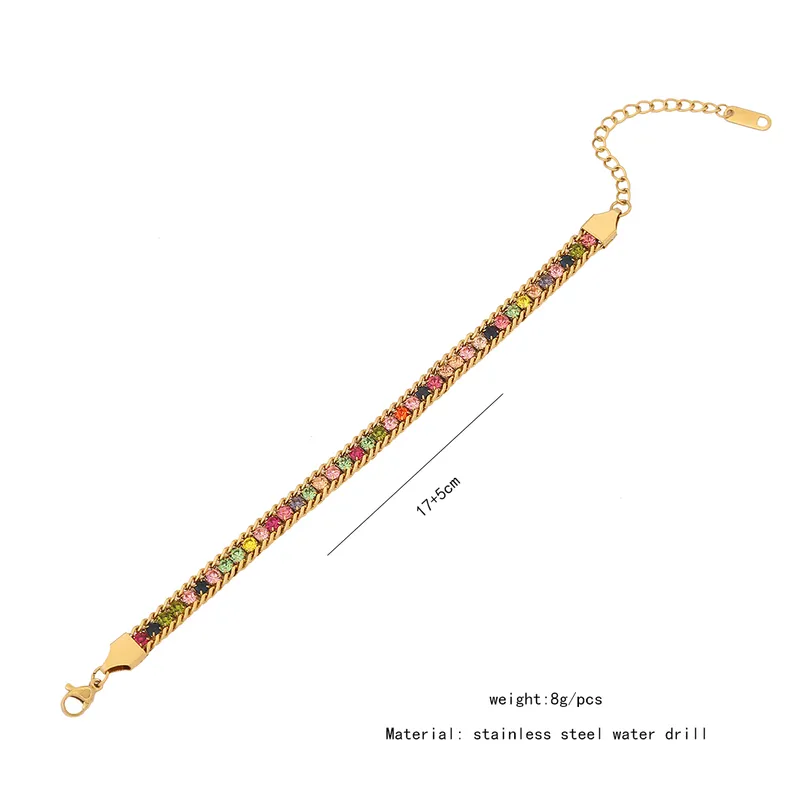 Wholesale PVD Coated 18K Gold Real Gold Plated Solid Color Stainless Steel IG Style Simple Style Commute Waterproof Non Tarnish 304 Stainless Steel Br