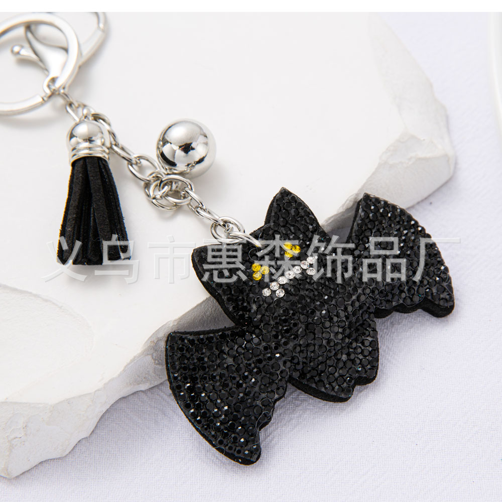Wholesale Diamond studded bat keychain
