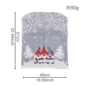 Rudolph print chair cover gray