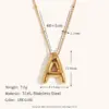 Wholesale Ig Style Simple Style Letter Stainless Steel Plating 18k Gold Plated Pendant Necklace