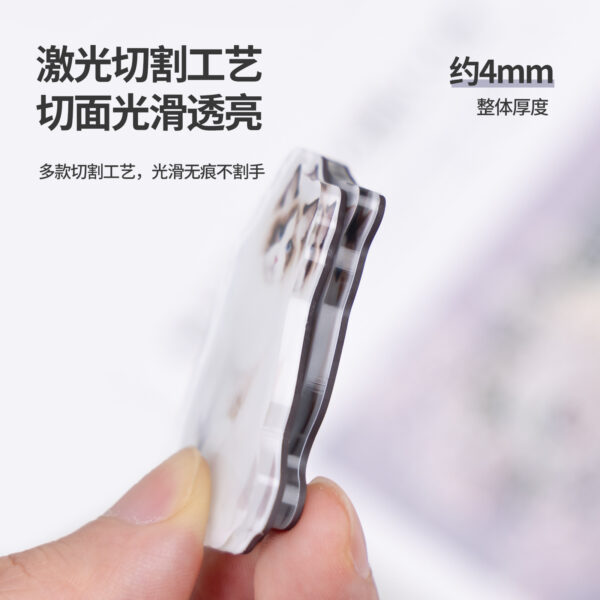 Wholesale Acrylic Pet Refrigerator Sticker Brand Custom Ornaments Pet Cat Dog Expression Shake a Shake Music to Figure