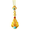 Wholesale Hot Selling Lao Thailand Saujin Inlaid Turquoise South Red Personalized Pipa Pendant Harp Pendant Temperament Clavicle Chain
