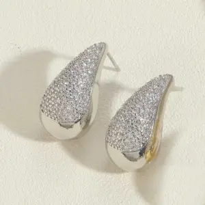 Real Platinum Long Water Drops