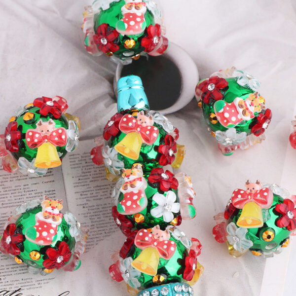 Wholesale DIY Christmas bell stockings with pen beads