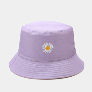 Cotton chrysanthemum pink purple double-sided wear / M(56-58cm)