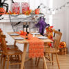 Wholesale Halloween Pumpkin Embroidered 3D Table Runner, Xu'ai Tablecloth, Party Decoration Tablecloth