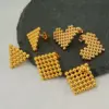 Wholesale 1 Pair Elegant Solid Color Plating Stainless Steel Titanium Steel 18K Gold Plated Ear Studs