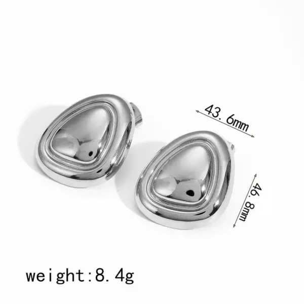 PVD Coated Real Gold Plated 18K Gold Geometric Star 304 Stainless Steel Modern Style Waterproof Non Tarnish Ear Studs