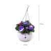 Wholesale 1:12 dollhouse dollhouse mini pocket clay flower hanging pot plant hanging pot phalaenopsis model