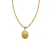 Wholesale PVD Coated Real Gold Plated 18K Gold Geometric 304 Stainless Steel Fashion Waterproof Non Tarnish 304 Stainless Steel Necklace