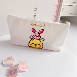 Winnie the Pooh pen bag with different patterns on both sides
