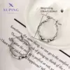 Wholesale 1 Pair Retro XUPING Simple Style Geometric Knot 304 Stainless Steel Earrings