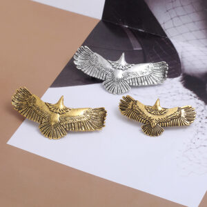 Wholesale Alloy retro hair clip, side-shaped spring clip, women's ponytail clip, back of head hair clip, half-up hair accessory, large size.