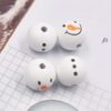 Wholesale 10PCS Christmas 20mm Snowman Wooden Beads Christmas Tree
