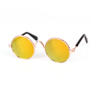8CM / gold frame red mercury