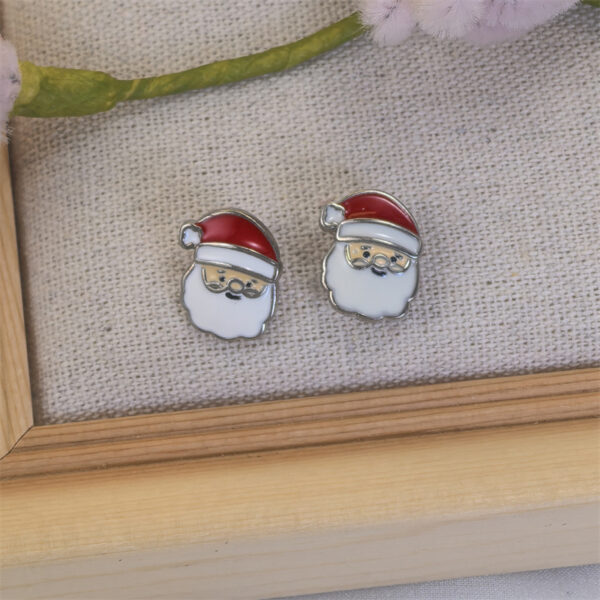 Wholesale Earrings Trend Santa Claus Elk Tree Earrings Set Girls Party Christmas Gift
