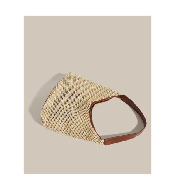 Wholesale New Ins Vintage Straw Tote Bag Shoulder Bag Women's Casual Large Capacity Summer Holiday Beach Bag