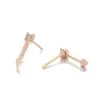 Wholesale Ion Plating (IP) 18K Gold Real Gold Plated Heart Shape Flower 304 Stainless Steel Fashion Waterproof Non Tarnish Ear Studs