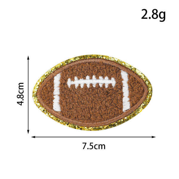 Wholesale Ball-themed embroidered patches and various sports badge patches