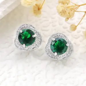 Ear Clip-Green / One Size / 1.2*1.2