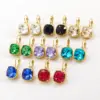 Wholesale PVD Coated 14K Gold Real Gold Plated Geometric 304 Stainless Steel Retro Roman Style Waterproof Non Tarnish Drop Earrings