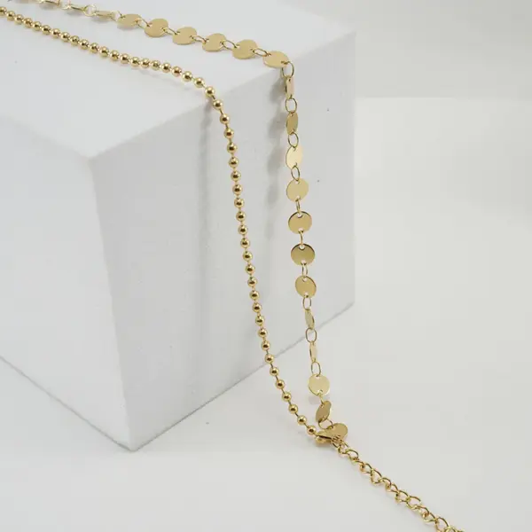 Wholesale Fashion Round Stainless Steel Titanium Steel Plating Women's Anklet 1 Piece