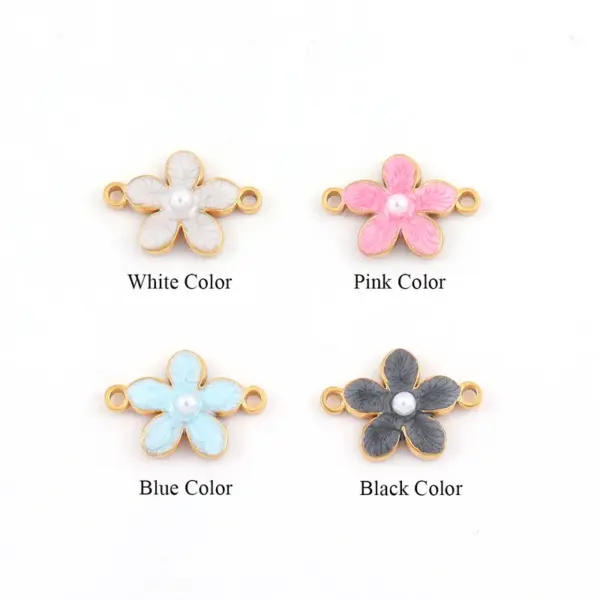 Wholesale 1 Piece Elegant Sweet Classic Style Flower 304 Stainless Steel Copper Waterproof Non Tarnish PVD Coated Real Gold Plated Women's Anklet