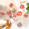 Wholesale Christmas polymer clay tiles with embedded beads