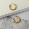 PVD Coated Real Gold Plated 18K Gold Geometric 304 Stainless Steel Fashion Waterproof Non Tarnish Earrings