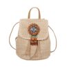 Wholesale Vintage straw backpack