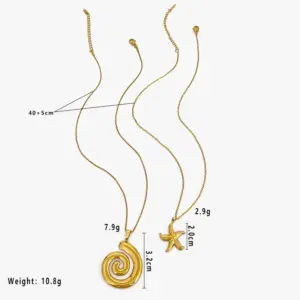 Small Starfish Spiral Conch Two-Piece Set