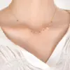 Wholesale PVD Coated Real Gold Plated Triangle Square Water Droplets 201 Stainless Steel Fairy Style Simple Style Waterproof Non Tarnish 201 Stainless Steel Necklace