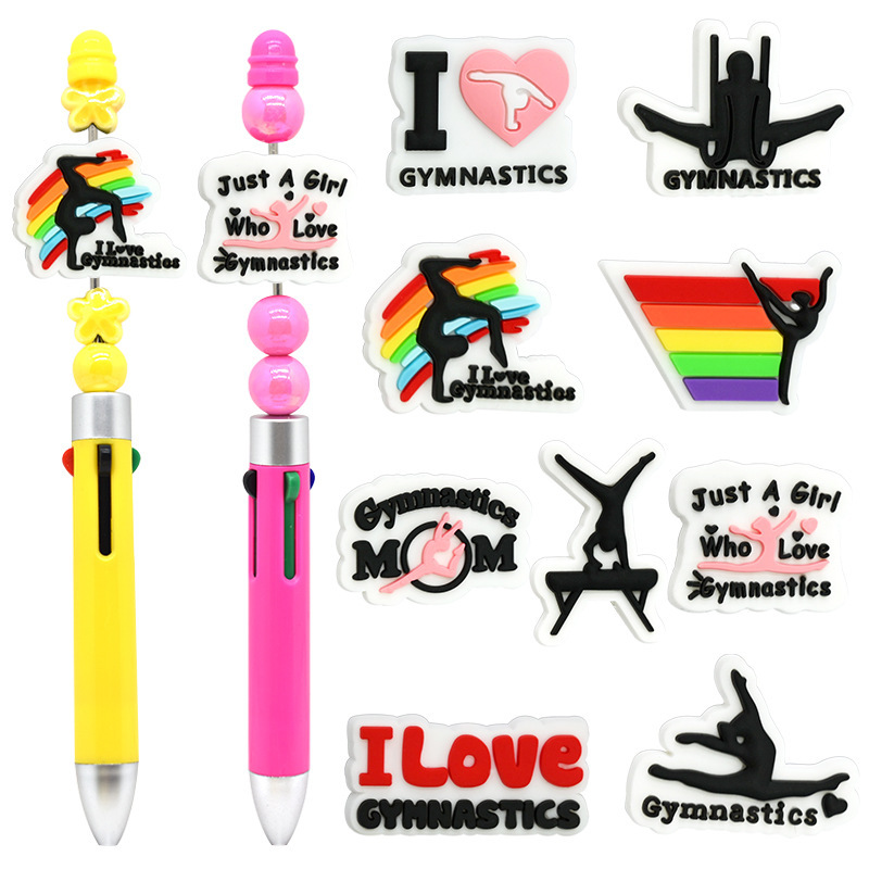 Wholesale Random Gymnastics Series Ballint Pen Aessories Beads