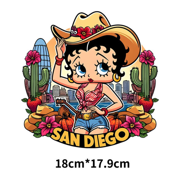 Wholesale White ink hot stamping cute cartoon stickers OLY Exclusive