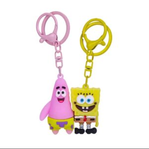 Spongebob squarepants + patrick star keychain [1 pair]